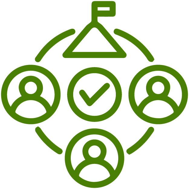 Goal achievement icon