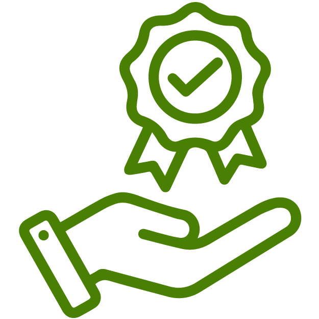 Commitment to quality icon