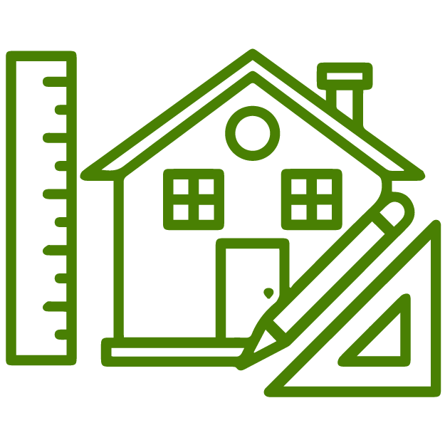 Customised home design icon