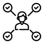 Support or guidance icon