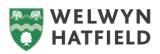 Welwyn Hatfield logo that showcase a green shield with trees and waves, designed with the text "WELWYN HATFIELD" in a bold font.