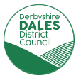 Derbyshire Dales District Council's logo with the green text. its wavy design showcase the landscape elements.